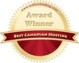 Best Canadian Web Host Award